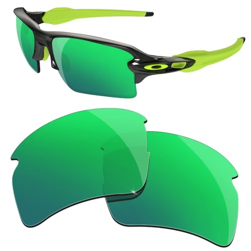 HiCycle2 Lentes de repuesto polarizadas de espejo para Oakley Flak 2.0 XL, Green, Adultos unisex