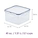 LOCK & LOCK Easy Essentials Storage Food Storage Container Set / Food Storage Bin Set - 4 Piece, Clear