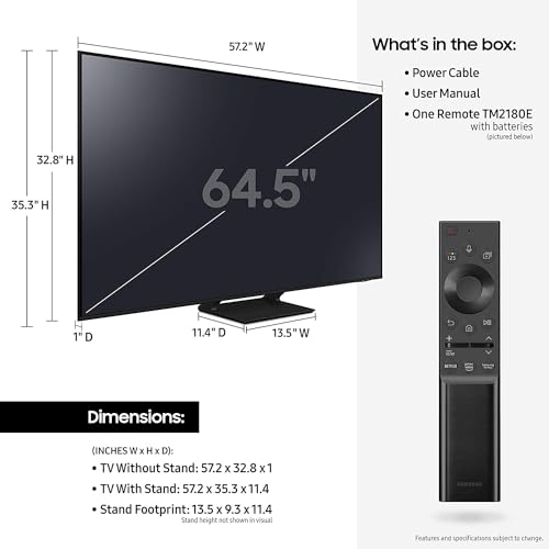 Samsung QN65Q70AAFXZA 65-Inch Class Qled 4K Uhd Q70A Series Dual Led Quantum Hdr Smart Tv thumb #5