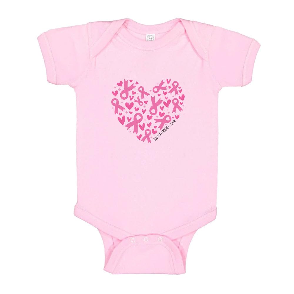 TATY KidsHeart Breast Cancer Baby Infant Bodysuit