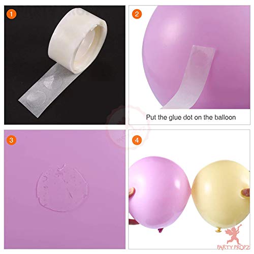 Image of Party Propz Golden and White Balloon Decoration Kit - 85 Pcs Birthday Decoration Items | Golden Metallic Balloon | With Confetti Balloons | Engagement Decoration Items | Happy Birthday Decoration Kit