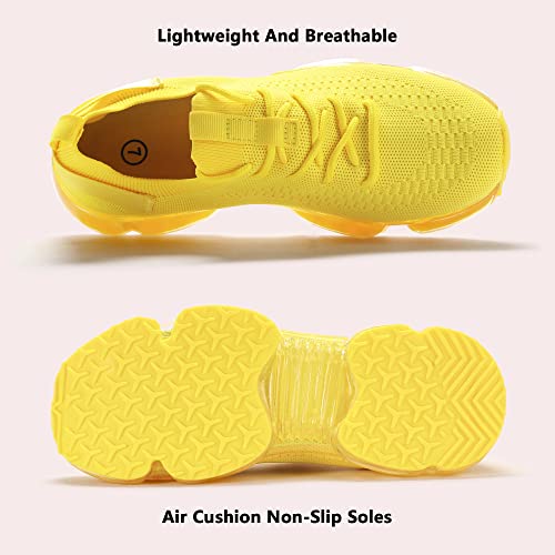 Image of LUCKY STEP Women Air Cushion Fashion Sneakers Breathable Casual Comfortable Lightweight Walking Shoes
