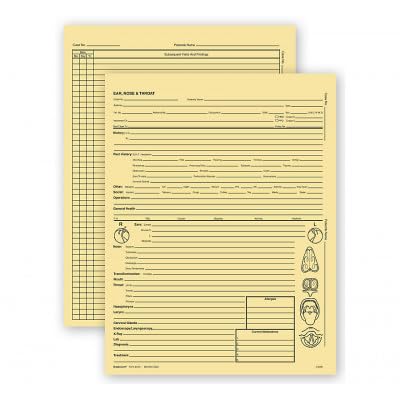 Ear Nose & Throat Specialty Exam Records Letter Style