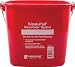Carlisle KP196RD Kleen-Pail Commercial Cleaning Bucket, 6 Quart, Red