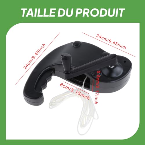 F Fityle Accessoires pour Parasol de Terrasse, Patio Umbrella Handle Handle, Support Robuste, Pièce de Rechange pour Parasol, Fixation pour Cour, Piscine, Jardin, Manivelle - Noir,avec Cordon – vue 2