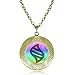 calhepco Pikachu Pokemon Mega Stone Chain Locket Necklace Game Fashion Charm Can Insert Photo