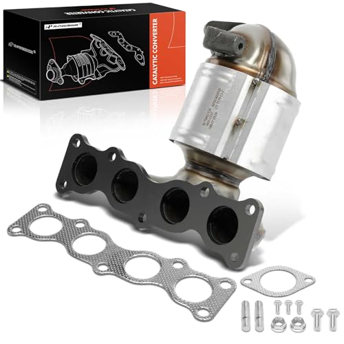 A-Premium Front Exhaust Manifold Catalytic Converter with Gasket Kit Direct-Fit Compatible with Kia Sorento 2016-2018, Sportage 2016-2018 & Hyundai Santa Fe 2019, Tucson, 2.4L, FWD, E.P.A. Compliant