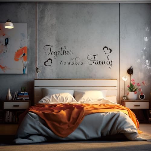 Vinilo Decorativo de Frase para Pared "Juntos Hacemos una Familia" miniatura 4