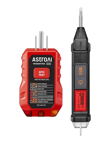 Image of AstroAI Electrical Test Kit ETK2, Non-Contact Voltage Tester Pen & GFCI Outlet Tester, Home Tool Set for Wiring Diagnostics, Circuit Repair & Maintenance