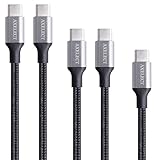 USB Type C Cable, AXELECT 5PACK(10ftx1, 6ftx1, 3ftx2, 1ftx1) Nylon Braided USB C to USB A Charging Sync Cable for Samsung Galaxy S8/S8 Plus, LG/G5/G6, HTC 10, MacBook, Google Pixel and More