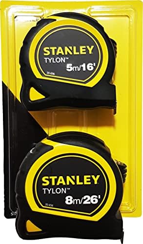 Stanley Tylon 5M & 8M Tape Measures, Pack of 2