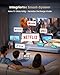 Mini Beamer 4K [Netflix Official|Dolby Audio] Smart Beamer Klein with WiFi6 2-Wege Bluetooth Full HD 1080P Elektrischer Fokus Auto Vertikale Trapezkorrektur Kurzdistanz Projektor Integrierte Apps