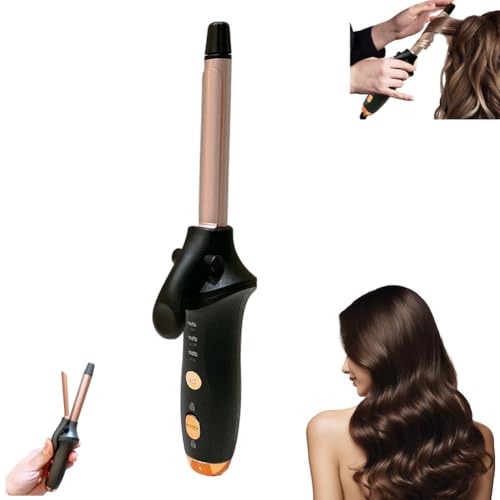 Ferro arricciacapelli senza fili, ricaricabile, ricaricabile tramite USB, 4000 mAh, mini ferro arricciacapelli da viaggio da 180 °C, 3 impostazioni di temperatura, portatile, 2 in 1, piastra e