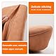 POKSRI 1 Stück Kissen lordosenstütze, Wildleder Flauschfell Lendenkissen, 39x22CM, Hochwertiges Memory Foam Innere Füllung, Autositze & Bürositze geeignet, Komfortabler Rückenstützpunkt(Schwarz)