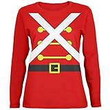 Toy Soldier Costume for Women Christmas Adult Holiday Long Sleeve T-Shirt