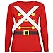 Christmas Toy Soldier Costume Red Womens Long Sleeve T-Shirt