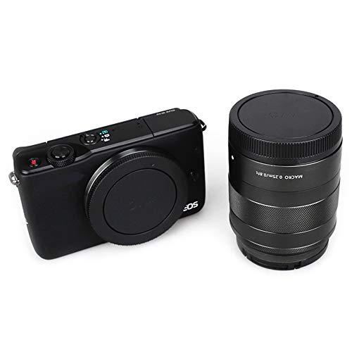 Image of JJC 2-Pack EF-M Mount Body Cap & Rear Lens Cover for Canon EOS M50 M6 M200 | for Canon EOS M50 Mark II M5 M6 Mark II M100 M10 M3 M2 M and More Canon EF-M Mount Mirrorless Camera and Lens