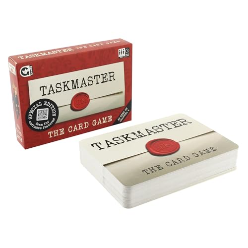 Ginger Fox Taskmaster Card Game | Special Edition | Compete in Silly Tasks From The Show | Great Family Fun Gameplay | Christmas Stocking Filler Gift For Ages 8+ | Fun Party Game