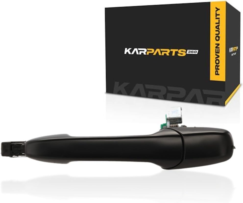 KarParts360 Exterior Door Handle for Mazda CX-7/CX-9/Mazda6 Driver Side Smooth Black