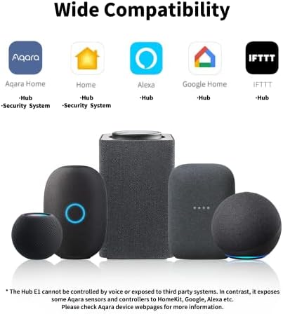 Aqara Smart Hub E1 (2.4 GHz Wi-Fi Required), Powered by USB-A, Small Size, Zigbee 3.0, Acts as a Wi-Fi Repeater (Hotspot) for up to 2 Devices, Supports HomeKit, Alexa, Google Assistant, IFTTT