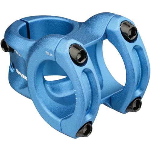 Spank 318 Spoon Stem 31.8mm 33mm Blue Adult Unisex