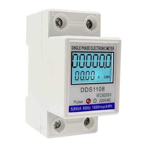 Compteur d'énergie électrique pour tableau domestique AC 230V 50/60Hz
