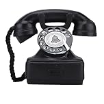 Desk Ornaments Vintage Retro Antique Phone Landline Telephone Home Desk Decor Ornament Photograph Props, Gifts for Women Men Adults Friends