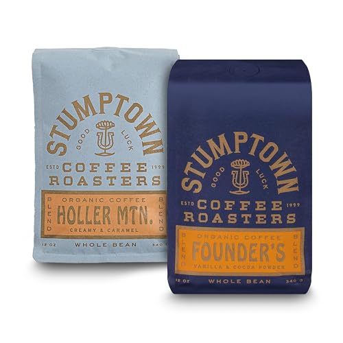 Bundle of Stumptown Coffee Roasters, Medium Roast Organic Whole Bean Coffee - Holler Mountain 12 Oz + Stumptown Coffee Roasters, Medium Roast Organic Whole Bean Coffee - Founder's Blend Bag 12 Oz image 2