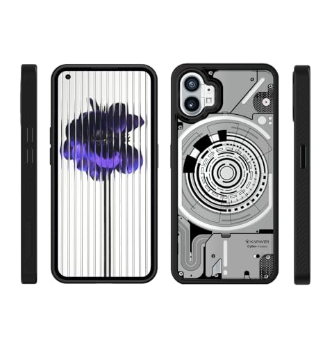 Image of KAPAVER Cyber-i Edition Back Cover Case for Nothing Phone 1 - Black [CyBer-01]