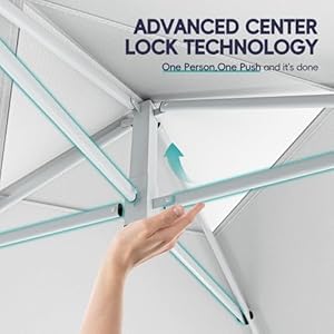 Canopy Tent 10x10 Pop Up, Easy Up Outdoor Canopy with Sidewall, PF 50+, Waterproof, Adjustable Canopy with Vented Roof for Party, 1 Wheel Bag, 8 Stakes, 4 Ropes, 4 Sandbags,White Canopy Tent 10×10 Pop Up Easy Up Outdoor Canopy with Sidewall PF 50 Waterproof Adjustable Canopy with Vented Roof for Party 1 Wheel Bag 8 Stakes 4 Ropes 4 SandbagsWhite