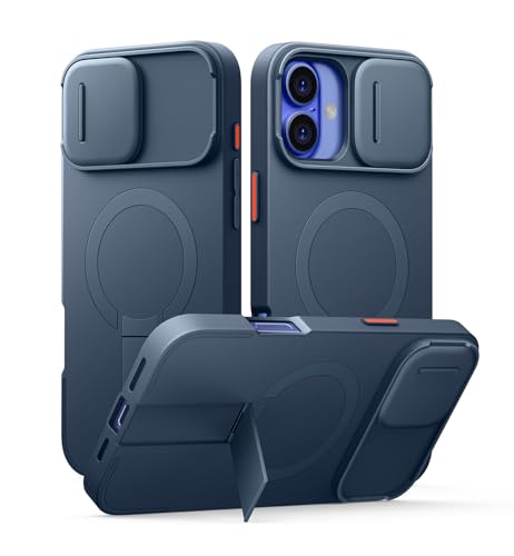 SURITCH ���C�P�[�XiPhone 16 plus�ƌ݊��� �ƃJ�����ی�J�o�[�ƒ����\�ȃX�^���h ���h�~�ϏՌ��ی�J�o�[iPhone 16 plus�p (��)