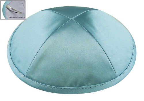 Image of Zion Judaica Deluxe Satin Kippah Yarmulkes for Kids Teens & Adults Skullcaps 6.25 inch Multi-Color Options 4 Panel Design