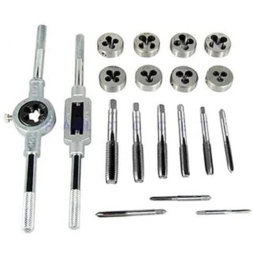 A AND S TOOLS®20-Piece Guide Thread Set Metric Standard Steel HSS Carbide Tap and Die for Machine & Hand Tools for Thread Cutting 4