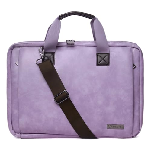 Image of VISMIINTREND Stylish Leather Office Laptop Bag Handbag for Men & Women| Slim,Briefcase,Messenger Bags| Fits 13 inch,14 inch, 15.6 inch Macbook Laptops, Birthday Gift for Husband /Father, Corporate Diwali Gifts