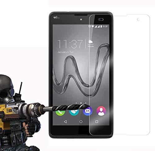 FoneExpert 2 Pack - Wiko Robby Verre Trempé, Vitre Protection Film de protecteur d'écran Glass Film Tempered Glass Screen Protector Pour Wiko Robby