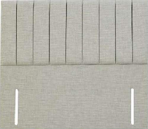 Elegant Design Floor Standing Clarence Headboard Finished Linen/Turin Fabric 50" Tall (4ft Small Double, Slate)