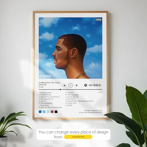 Image of Custom Album Cover Posters Framed, 3pcs of Music Posters, Custom Canvas Wall Art, Request Your Own Album Cover, Custom Poster for Music Album, Personalized Gift