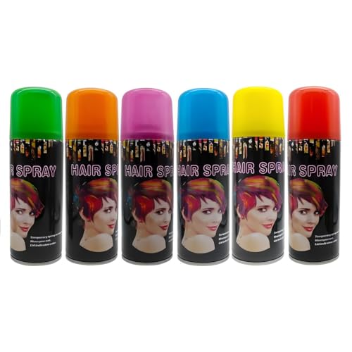 Spray de color temporal para cabello, pack 24 latas miniatura 4