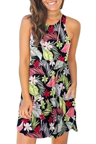 Image of HiMONE Vacation Dresses for Women 2025 Summer Dress Women's Casual Sundresses Casual Beach Petite Sun Dress XS-2XL