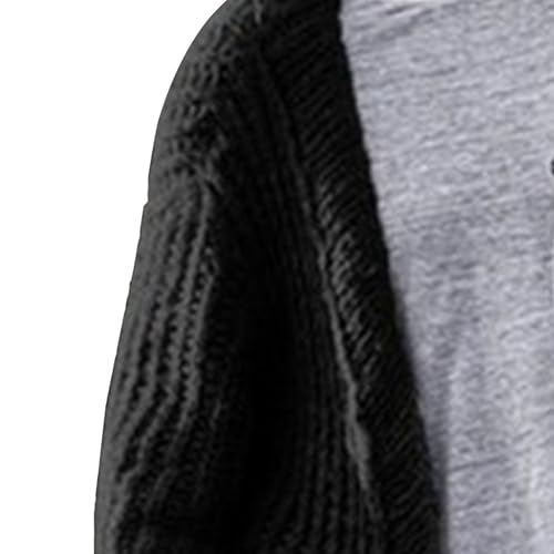 Men's Cable Knit Soft Long Sweater Loose Fit Open Front Warm Sweater Cardigan Fashion Solid Sweaters3