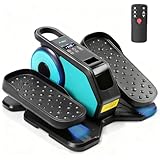 AOODIL Máquina Elíptica Bajo Escritorio, Ejercitador Eléctrico de Pedales para Sentarse con Mando a Distancia, Ejercitador de Piernas de Velocidad Ajustable para Personas Mayores y Adultos