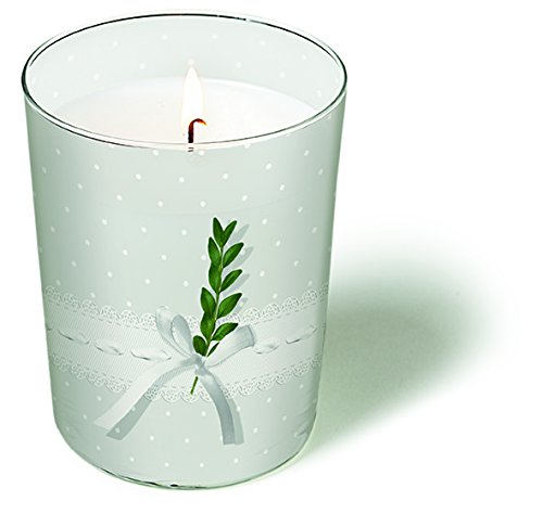 Cristal Vela Believe – Creo/A La Comunión/Confirmación/bautizo Diámetro 8,5 Altura 10 cm