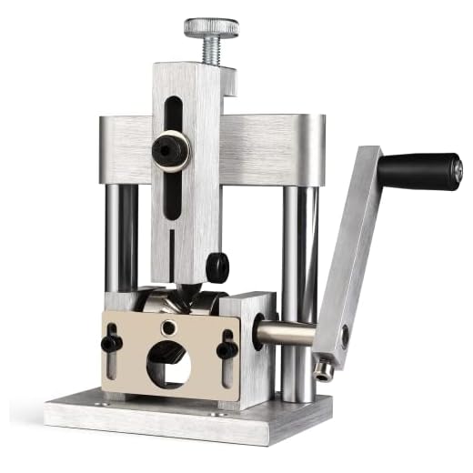 RichYa Wire Stripping Machine Manual Scrap Wire Stripper for 0.06"-0.98" (1.5-25mm) Diameter Copper, Compact Stainless Steel Wire Stripper with Handle, Manual and Drill Powered