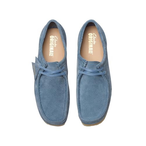 Image of Clarks - Mens Wallabee Shoe, Color French Blu, Size: 11.5 M US