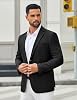 COOFANDY Mens Sport Coats Tuxedo Regular Fit Blazer Big and Tall Sport Cost Summer Travel Blazer for Men,Black #1