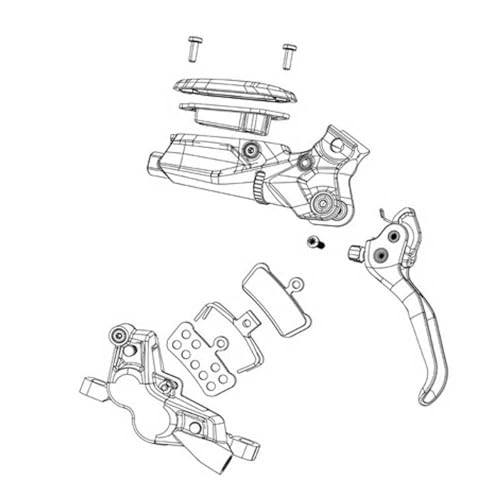 Adaptateur de frein sram anti-vibration argent taille unique pour disque vtt