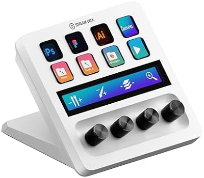 Elgato Stream Deck + White - Studio Controller with LCD Keys