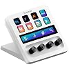 Elgato Stream Deck + White - Studio Controller with LCD Keys, Dials, and Touch Strip for Post Production in Adobe Premiere Pro, Photoshop, DaVinci Resolve, Final Cut Pro - Workflow Automation