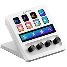 Elgato Stream Deck + White - Studio Controller with LCD Keys, Dials, and Touch Strip for Post Production in Adobe Premiere Pro, Photoshop, DaVinci Resolve, Final Cut Pro - Workflow Automation