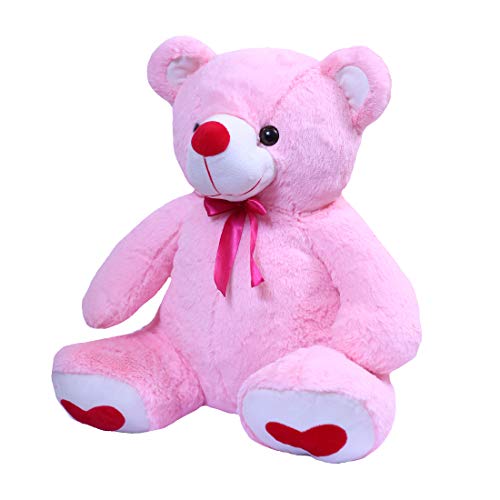 Image of Ultra 20 inch Big Hugging Teddy Bear Fully Stuffed Soft Plush Toy for Kids in Pink Animal Toy Gift Birthday Anniversary Christmas Diwali Home Decore